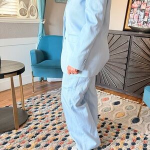 The Kooples Sky Blue Wide-Leg Pants